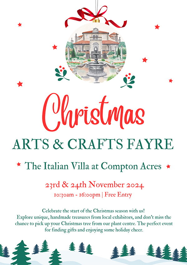 Christmas Arts & Craft Fayre at Compton Acres Poole Dorset